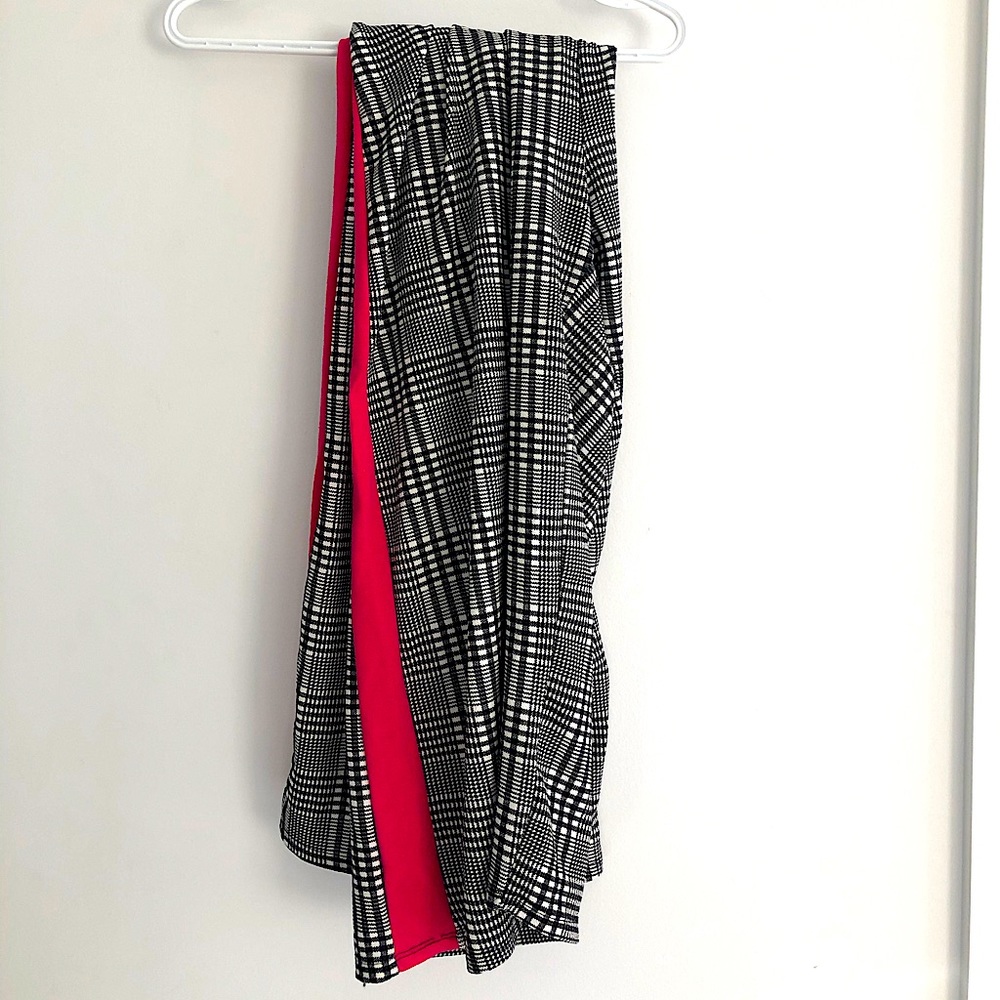 Plus Size Plaid Culotte Pant In 3X